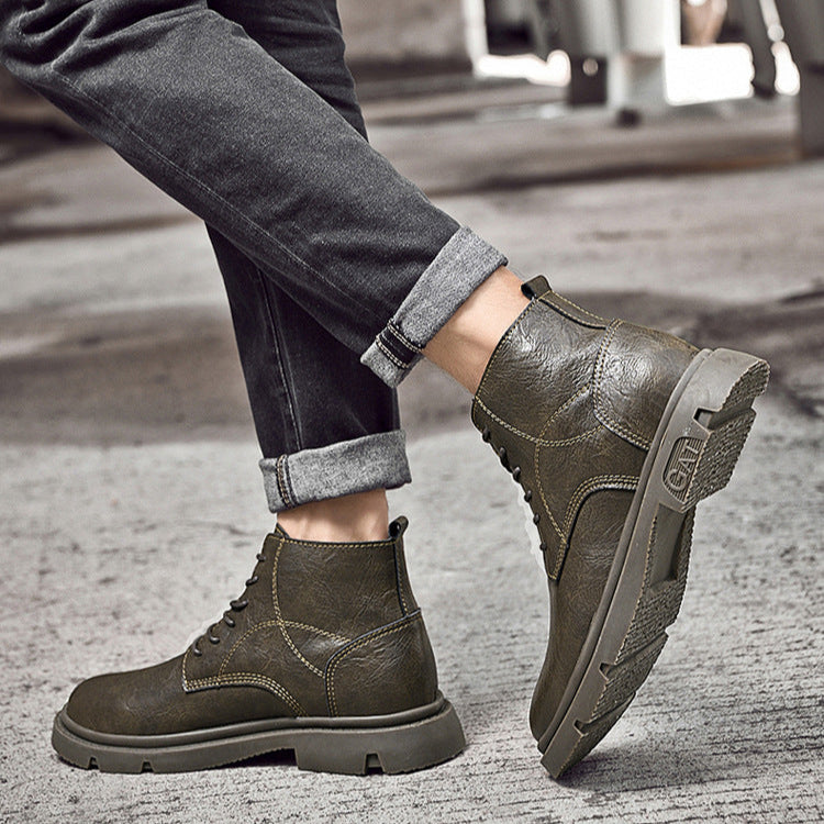 Bottines pour homme en cuir GAT™ avec Réhausse Intégrée de 6 à 8 cm
