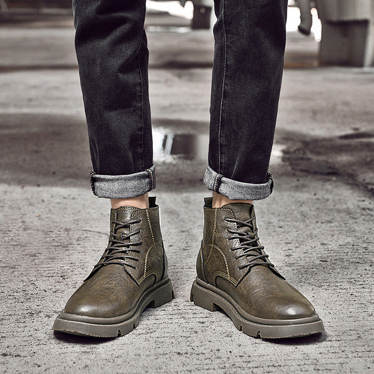 Bottines pour homme en cuir GAT™ avec Réhausse Intégrée de 6 à 8 cm
